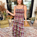 Cranberry Grove Plaid Sweetheart Midi Dress-500 Midi-TCEC-July & June Women's Fashion Boutique Located in San Antonio, Texas