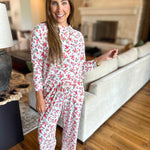 Mary Square - Mistflower Berry PJ Pant Set-300 Athleisure/Lounge-MARY SQUARE-July & June Women's Fashion Boutique Located in San Antonio, Texas