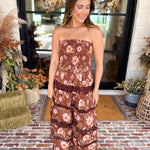 The Lexie Autumn Floral Midi Dress-500 Midi-STRUT & BOLT-July & June Women's Fashion Boutique Located in San Antonio, Texas