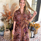 The Spiced Harvest Midi Dress-500 Midi-ENTRO-July & June Women's Fashion Boutique Located in San Antonio, Texas