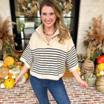 Cozy Weekend Sweater Top - Cream-230 Sweaters/Cardis-ENTRO-July & June Women's Fashion Boutique Located in San Antonio, Texas