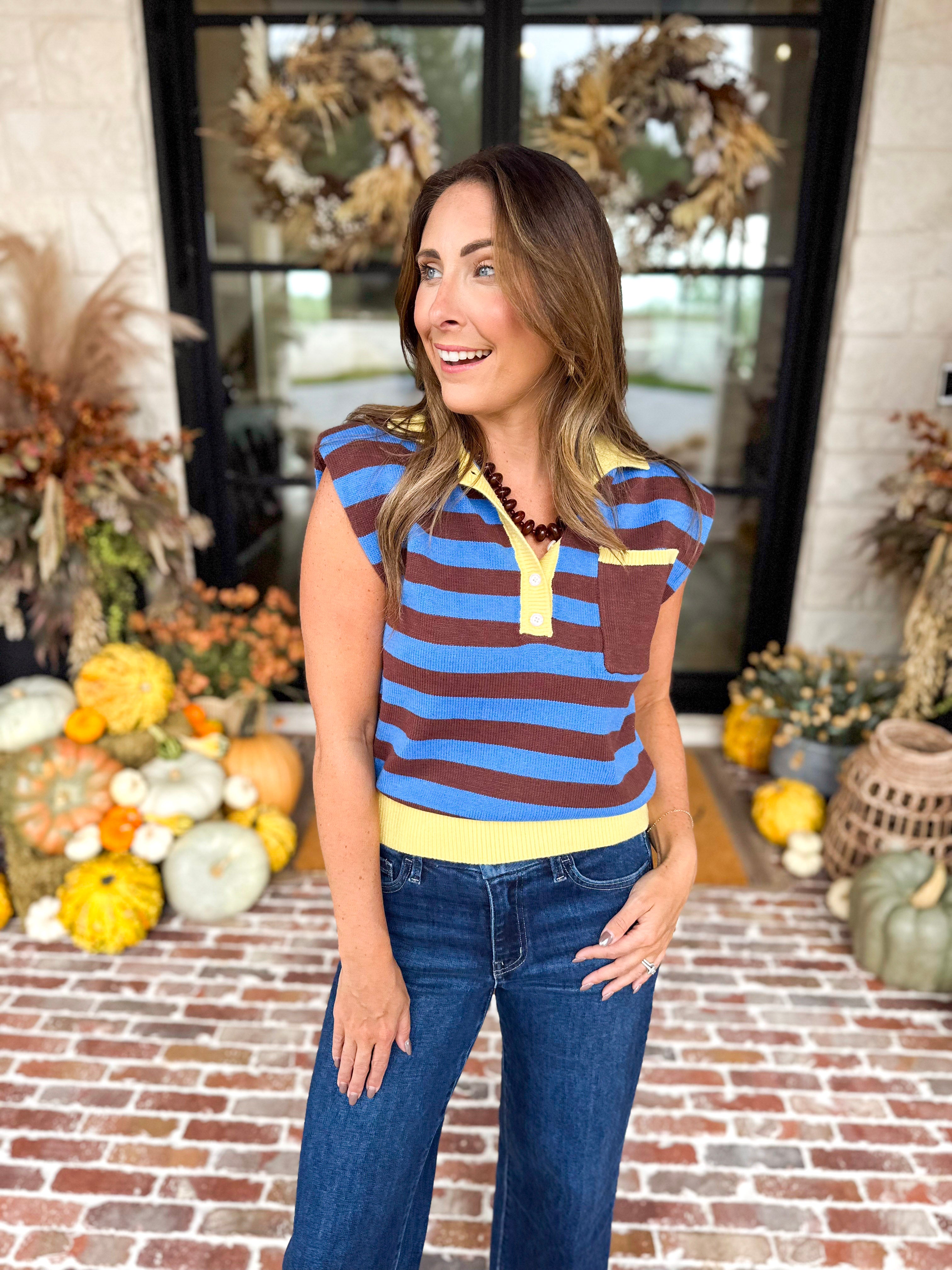 THML - The Good Mood Knit Top-230 Sweaters/Cardis-THML-July & June Women's Fashion Boutique Located in San Antonio, Texas