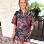 The Retreat Skort Set - Black-510 Mini-ENTRO-July & June Women's Fashion Boutique Located in San Antonio, Texas