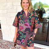 The Retreat Skort Set - Black-510 Mini-ENTRO-July & June Women's Fashion Boutique Located in San Antonio, Texas