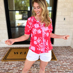 The Colorful in Confidence Blouse-200 Fashion Blouses-FATE-July & June Women's Fashion Boutique Located in San Antonio, Texas