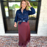 Liverpool - The Dakota Denim Button Down-200 Fashion Blouses-LIVERPOOL JEANS COMPANY-July & June Women's Fashion Boutique Located in San Antonio, Texas