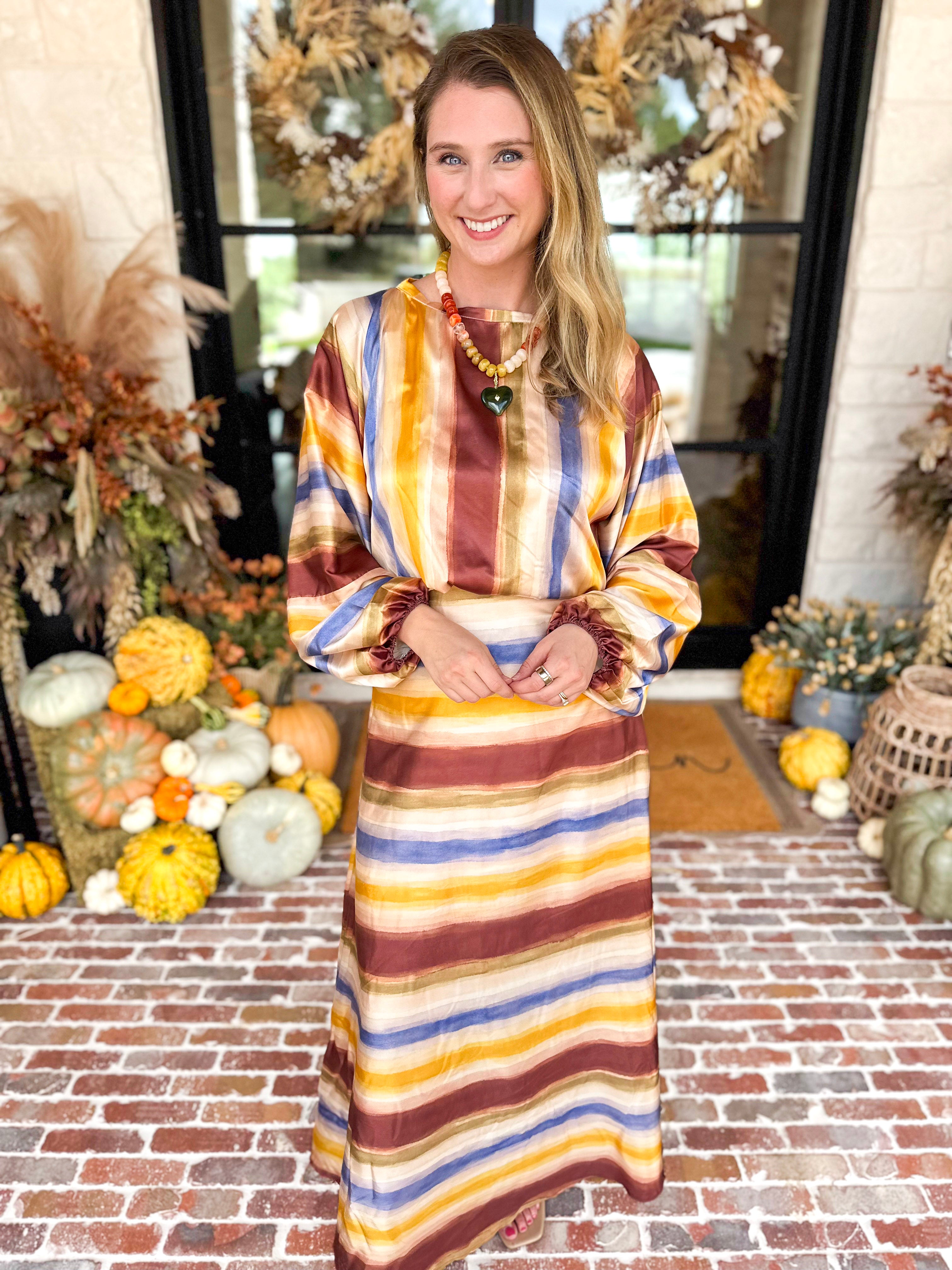 Harvest Sunrise Chic Set-500 Midi-TCEC-July & June Women's Fashion Boutique Located in San Antonio, Texas