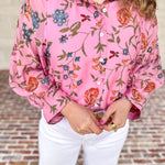 Blossom & Bloom Blouse-200 Fashion Blouses-ENTRO-July & June Women's Fashion Boutique Located in San Antonio, Texas