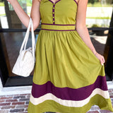The Romy Midi Dress - Martini Olive-500 Midi-ENTRO-July & June Women's Fashion Boutique Located in San Antonio, Texas