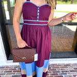 The Romy Midi Dress - Plum-500 Midi-ENTRO-July & June Women's Fashion Boutique Located in San Antonio, Texas