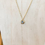 Natalie Wood- Strata Pendant Necklace - Blue Chalcedony-110 Jewelry & Hair-Natalie Wood-July & June Women's Fashion Boutique Located in San Antonio, Texas