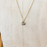 Natalie Wood- Strata Pendant Necklace - Blue Chalcedony-110 Jewelry & Hair-Natalie Wood-July & June Women's Fashion Boutique Located in San Antonio, Texas
