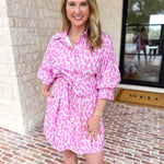 The Pink Poppy Mini Dress-510 Mini-ENTRO-July & June Women's Fashion Boutique Located in San Antonio, Texas