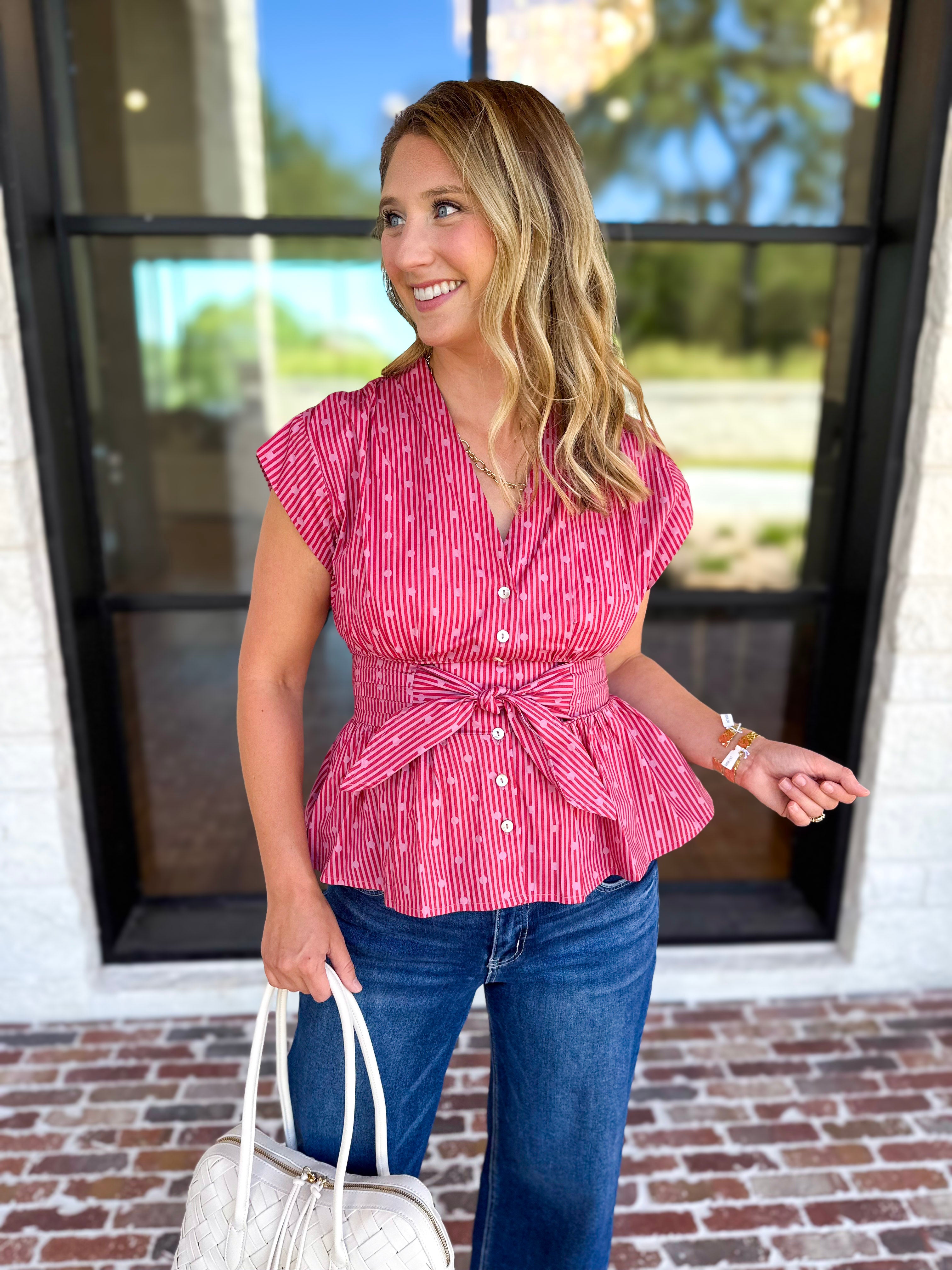 Girls Night Out Blouse - Mauve Rust-200 Fashion Blouses-ENTRO-July & June Women's Fashion Boutique Located in San Antonio, Texas
