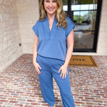 Chic Travel Set - Blue-300 Athleisure/Lounge-RAE MODE-July & June Women's Fashion Boutique Located in San Antonio, Texas