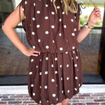 Flirty Polka Dot Mini Dress-510 Mini-ENTRO-July & June Women's Fashion Boutique Located in San Antonio, Texas