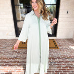 The Sunday Stroll Midi Dress - Sage-500 Midi-ENTRO-July & June Women's Fashion Boutique Located in San Antonio, Texas