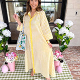 Spring Dreams Midi Dress - Yellow-500 Midi-ENTRO-July & June Women's Fashion Boutique Located in San Antonio, Texas