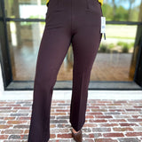 Liverpool - The Stella Flare Pants - Brown-400 Pants-LIVERPOOL JEANS COMPANY-July & June Women's Fashion Boutique Located in San Antonio, Texas
