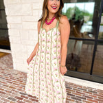 THML - Floral Fields Midi Dress-500 Midi-THML-July & June Women's Fashion Boutique Located in San Antonio, Texas