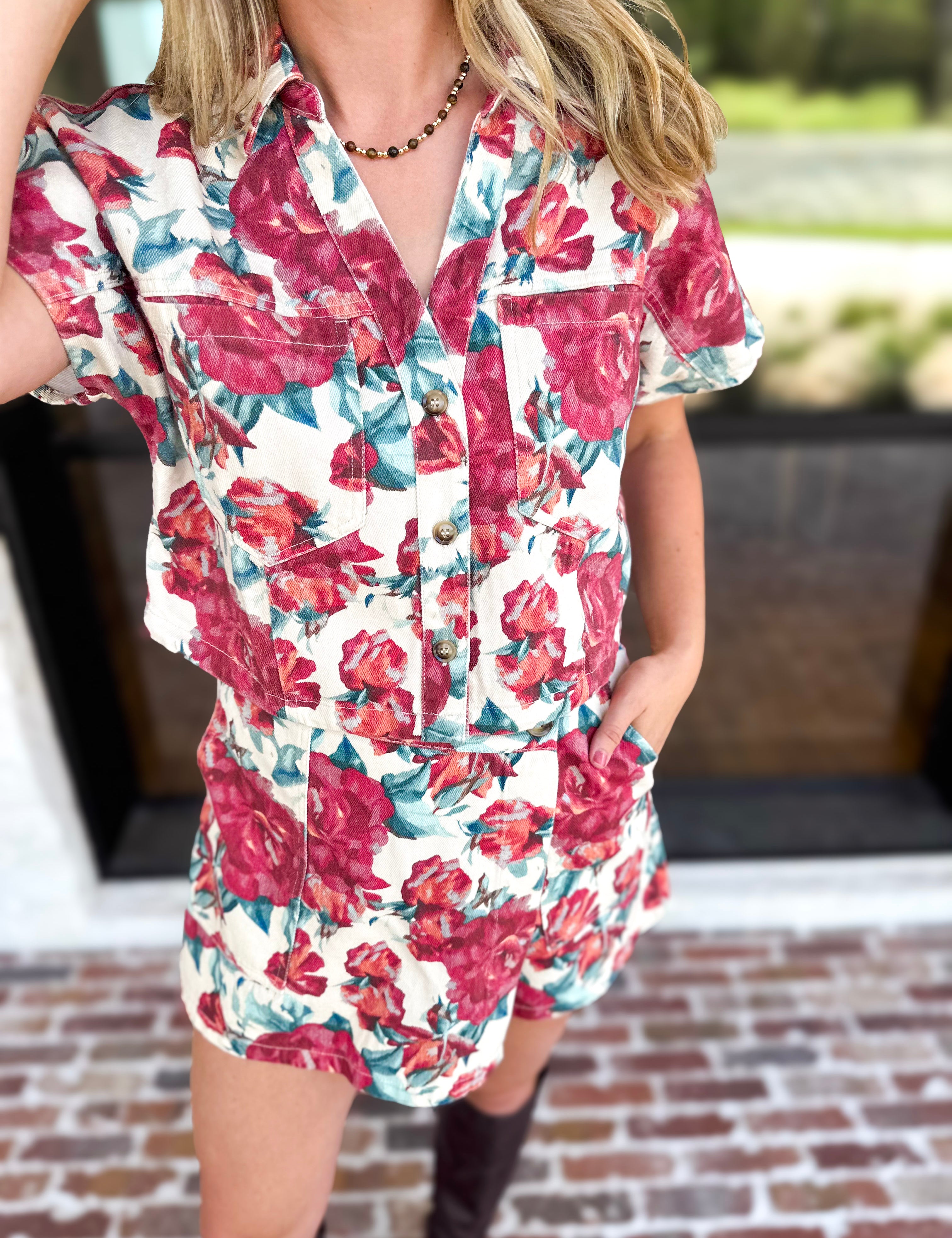 Rosie Days Skort Set-510 Mini-ENTRO-July & June Women's Fashion Boutique Located in San Antonio, Texas