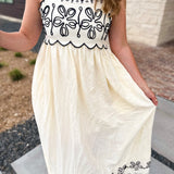 The Baja Breeze Midi Dress-500 Midi-SKIES ARE BLUE-July & June Women's Fashion Boutique Located in San Antonio, Texas