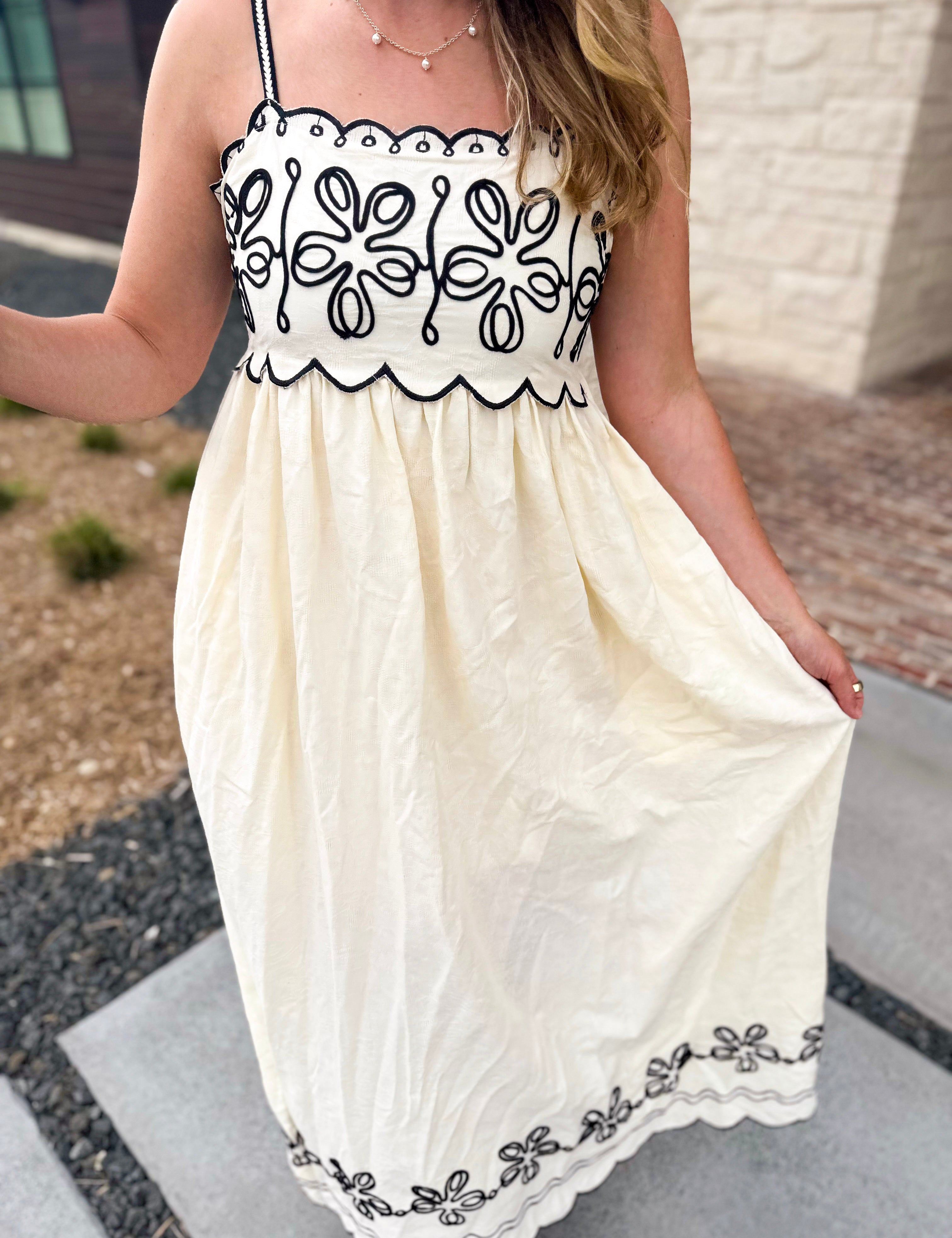 The Baja Breeze Midi Dress-500 Midi-SKIES ARE BLUE-July & June Women's Fashion Boutique Located in San Antonio, Texas