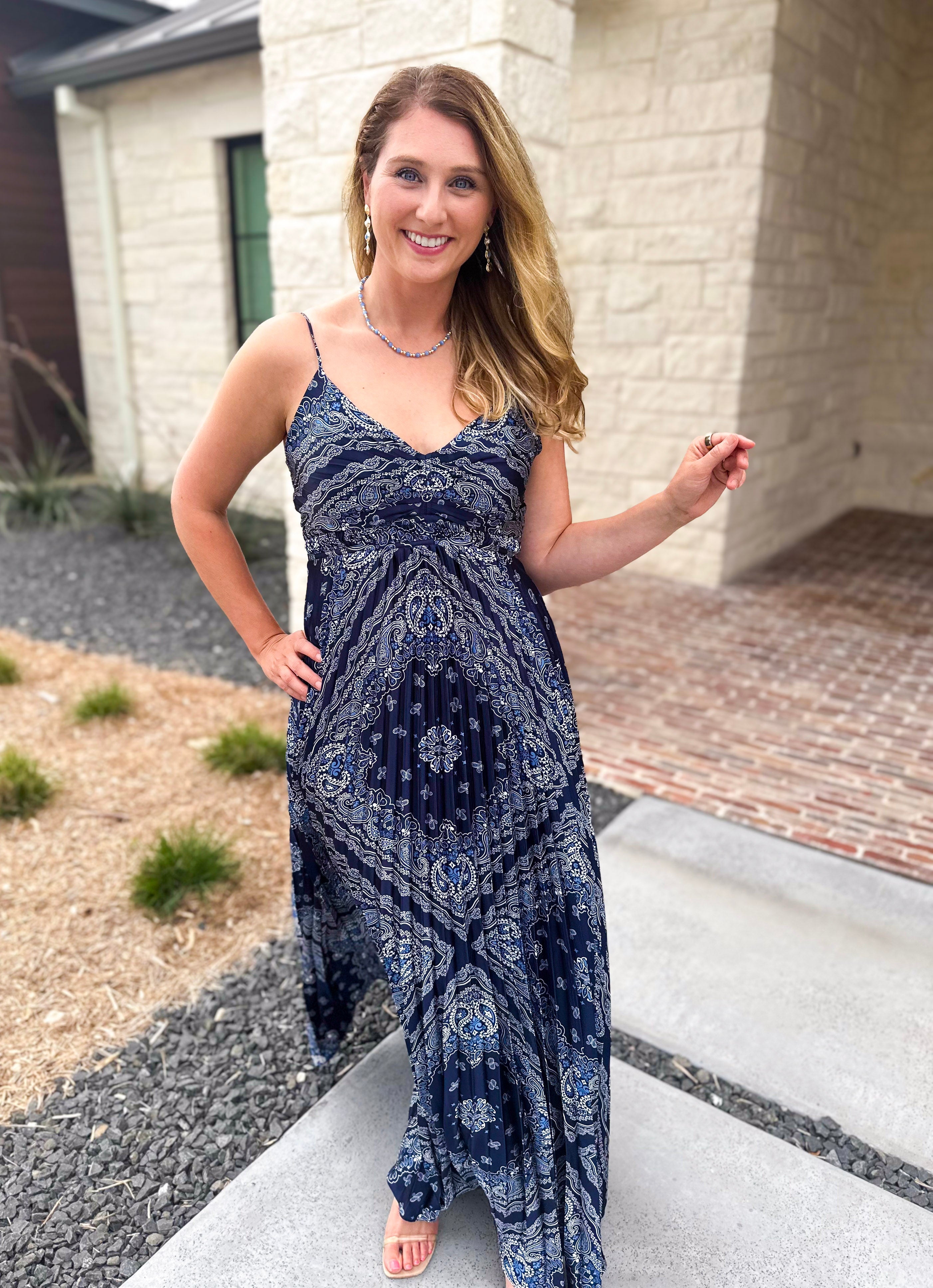 The Endless Summer Midi Dress-500 Midi-SKIES ARE BLUE-July & June Women's Fashion Boutique Located in San Antonio, Texas