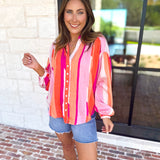 The Santa Fe Blouse-200 Fashion Blouses-FATE-July & June Women's Fashion Boutique Located in San Antonio, Texas