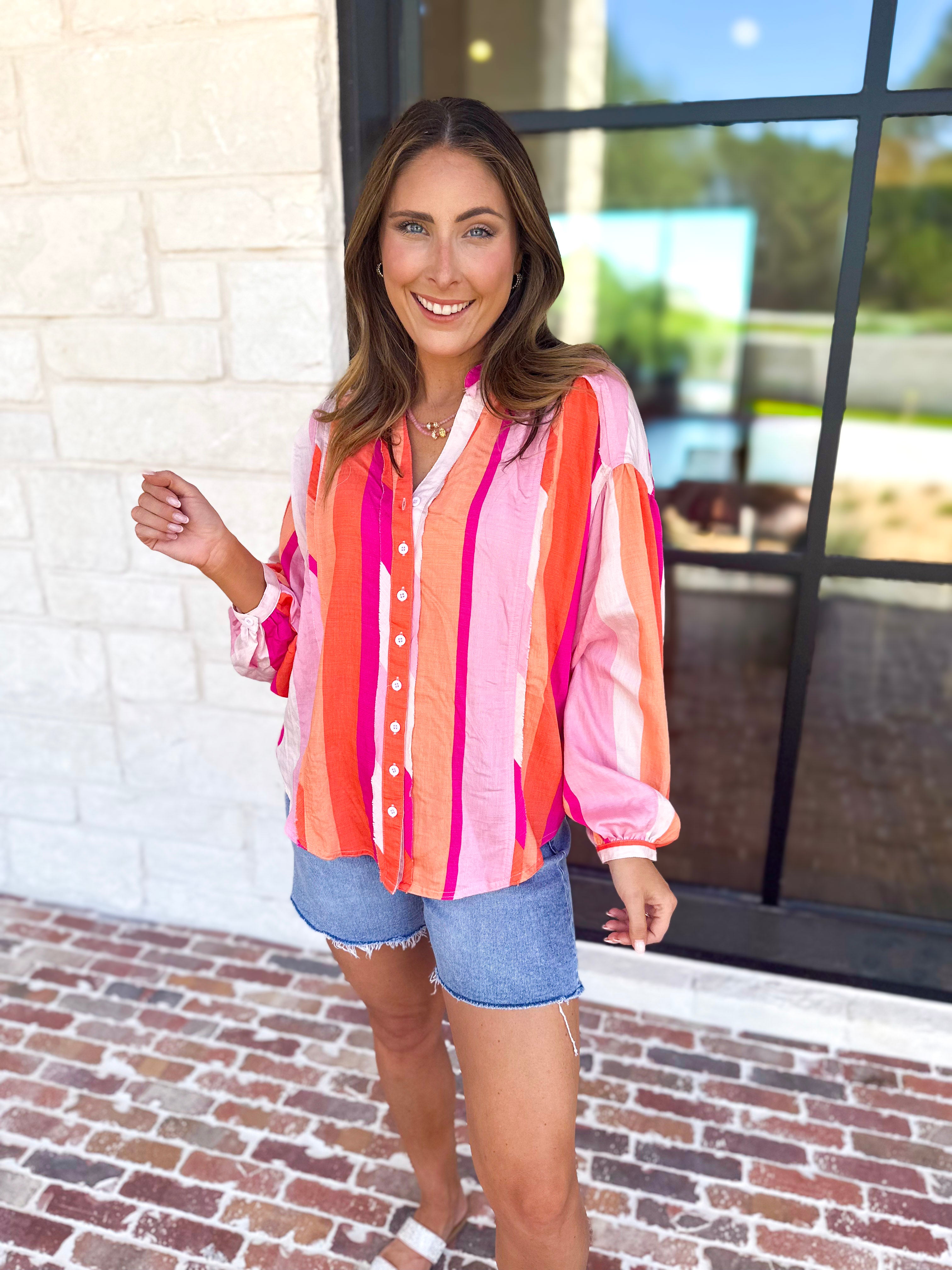 The Santa Fe Blouse-200 Fashion Blouses-FATE-July & June Women's Fashion Boutique Located in San Antonio, Texas