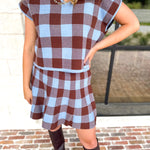 The Margot Set - Chocolate & Blue-510 Mini-ENTRO-July & June Women's Fashion Boutique Located in San Antonio, Texas