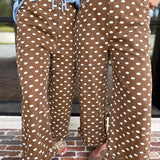 The Trendsetter Polka Dot Jeans-400 Pants-JODIFL-July & June Women's Fashion Boutique Located in San Antonio, Texas