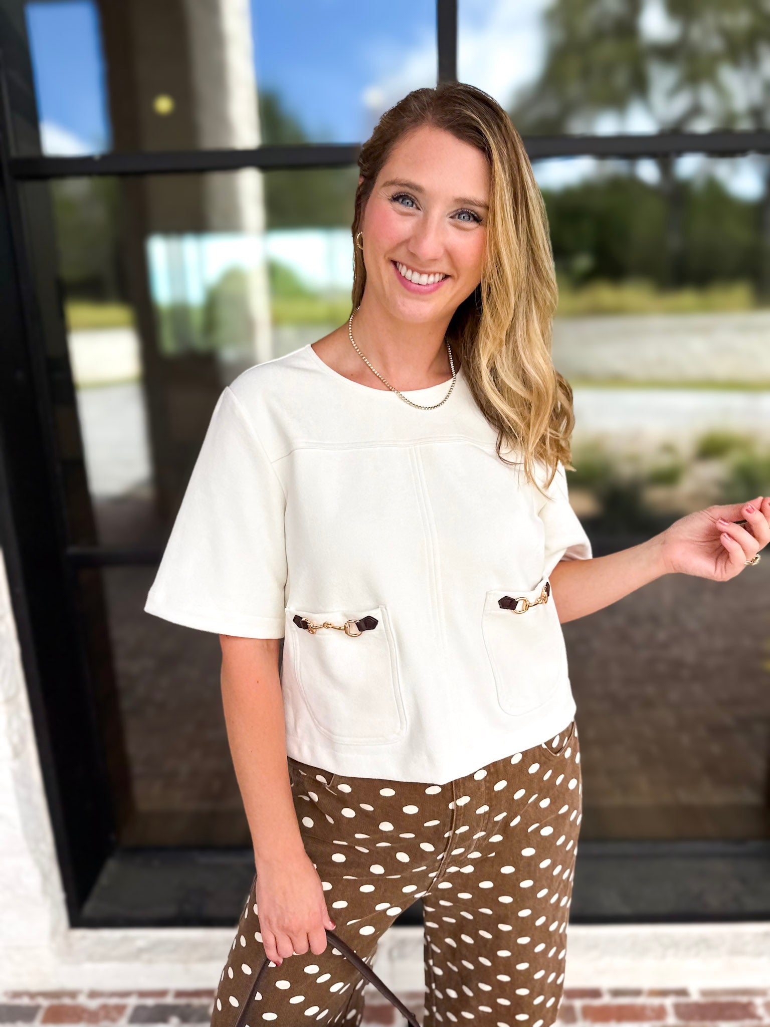 In Style Suede Top - Snow-200 Fashion Blouses-ENTRO-July & June Women's Fashion Boutique Located in San Antonio, Texas
