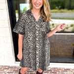 Crazy About You Leopard Mini Dress-510 Mini-ENTRO-July & June Women's Fashion Boutique Located in San Antonio, Texas