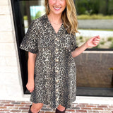 Crazy About You Leopard Mini Dress-510 Mini-ENTRO-July & June Women's Fashion Boutique Located in San Antonio, Texas