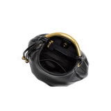 Dottie Gold Top Handle Bag - Black-130 Accessories-MELIE BIANCO-July & June Women's Fashion Boutique Located in San Antonio, Texas