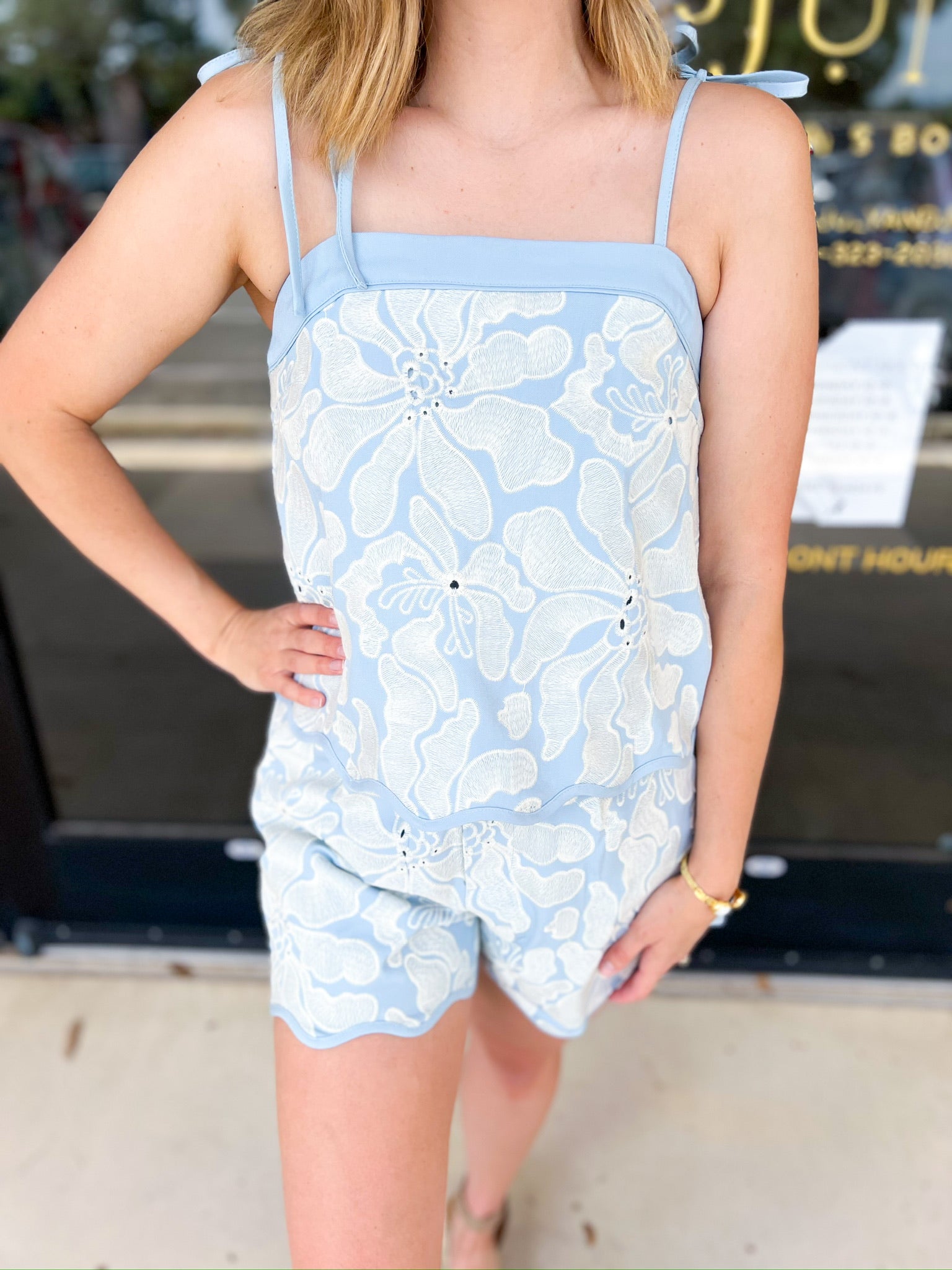 Sweet Blooms Short Set-510 Mini-ENTRO-July & June Women's Fashion Boutique Located in San Antonio, Texas