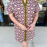 Retro Floral Mini Dress - Coco-510 Mini-ENTRO-July & June Women's Fashion Boutique Located in San Antonio, Texas