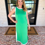 The Casual Cutie Midi Dress - Kelly Green-500 Midi-ENTRO-July & June Women's Fashion Boutique Located in San Antonio, Texas