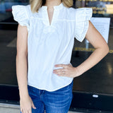 Classic Chic Blouse - Off White-200 Fashion Blouses-JODIFL-July & June Women's Fashion Boutique Located in San Antonio, Texas