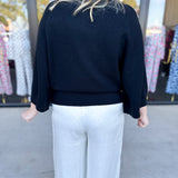 Fall's Favorite Sweater Top - Black-230 Sweaters/Cardis-FATE-July & June Women's Fashion Boutique Located in San Antonio, Texas