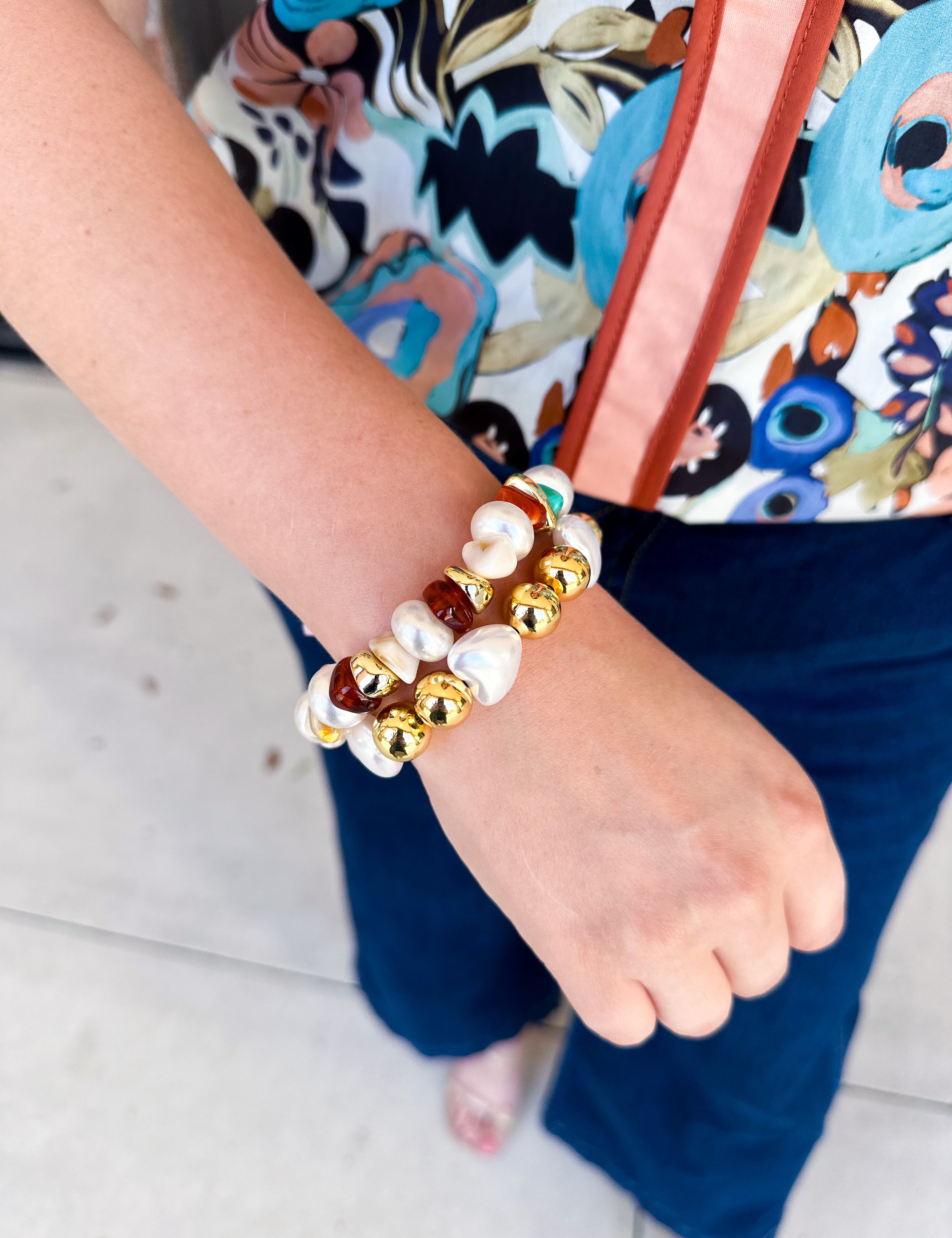 Treasure Jewels - Color Crush Pearl Bracelet-110 Jewelry & Hair-Treasure Jewels-July & June Women's Fashion Boutique Located in San Antonio, Texas