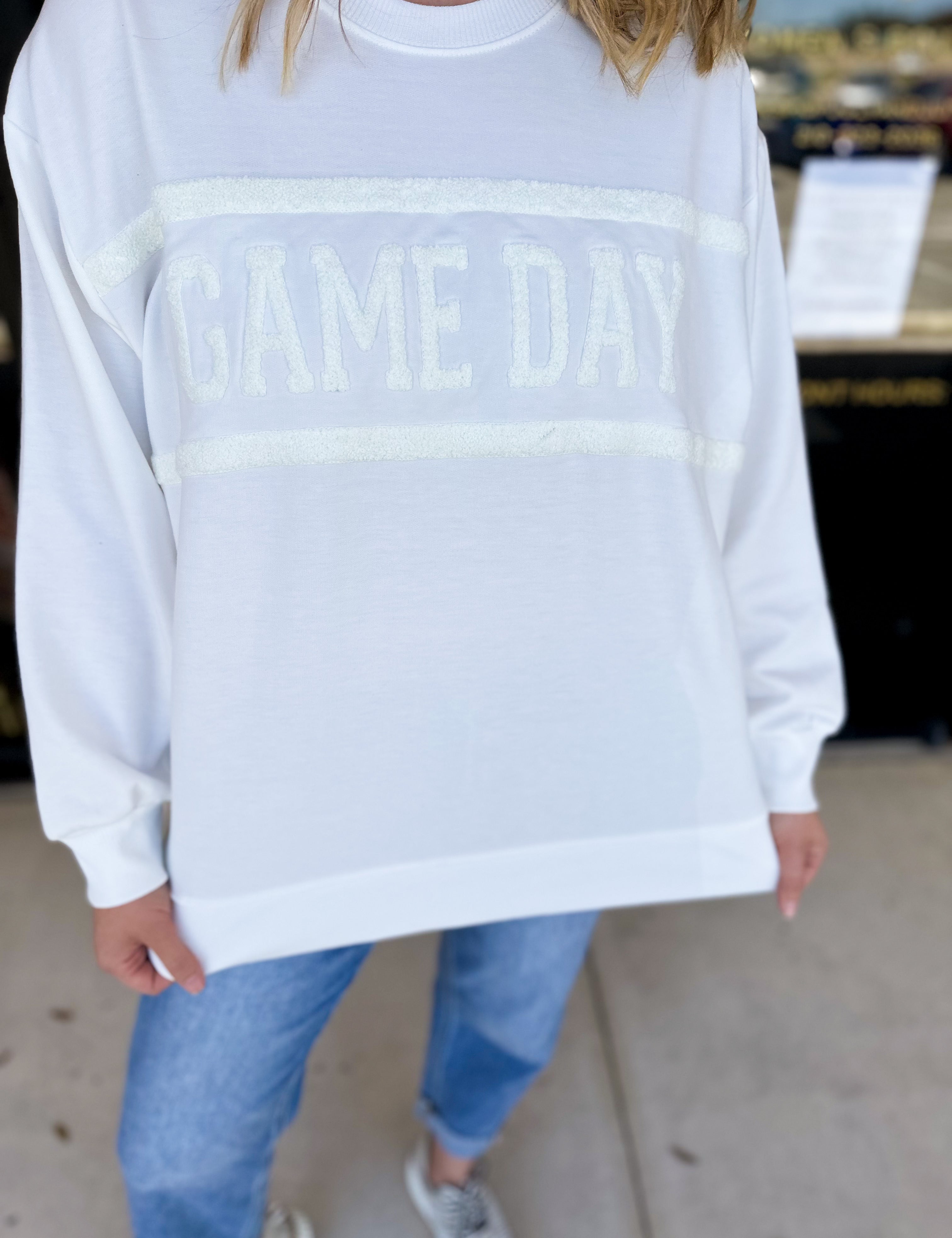 MARY SQUARE - Gameday Pullover-230 Sweaters/Cardis-MARY SQUARE-July & June Women's Fashion Boutique Located in San Antonio, Texas