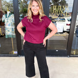 The Classic Chic Top - Maroon-210 Casual Blouses-ENTRO-July & June Women's Fashion Boutique Located in San Antonio, Texas