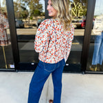 Harvest Floral Quilted Jacket-600 Outerwear-FATE-July & June Women's Fashion Boutique Located in San Antonio, Texas