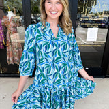 Mary Square - Reflecting Green Mini Dress-510 Mini-MARY SQUARE-July & June Women's Fashion Boutique Located in San Antonio, Texas