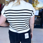 Pink Friday Doorbuster - Mock Neck Knit Sweater Top - Ivory - IN STORE-PINK FRIDAY DOORBUSTERS-BLU PEPPER-July & June Women's Fashion Boutique Located in San Antonio, Texas