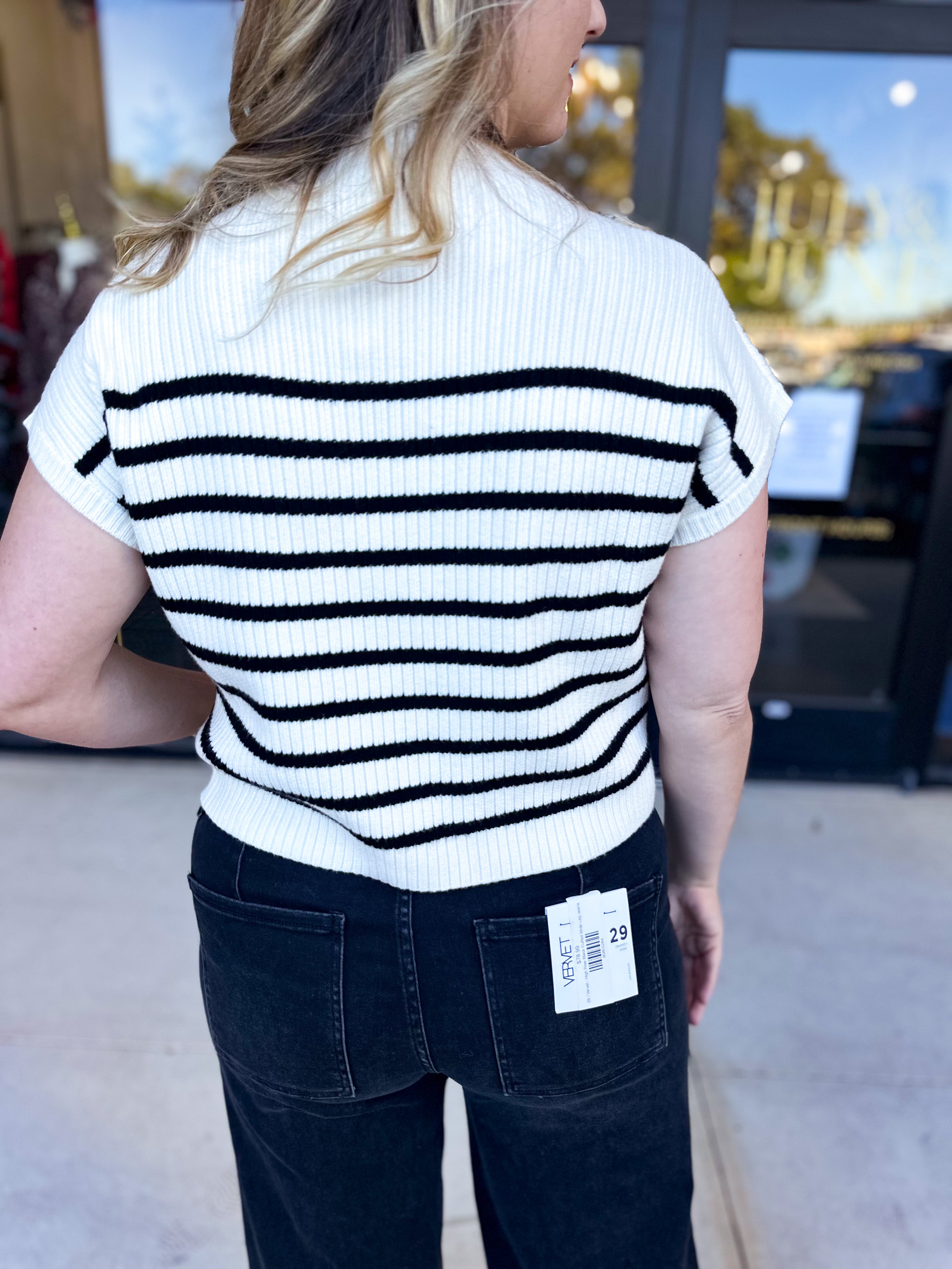 Pink Friday Doorbuster - Mock Neck Knit Sweater Top - Ivory - IN STORE-PINK FRIDAY DOORBUSTERS-BLU PEPPER-July & June Women's Fashion Boutique Located in San Antonio, Texas