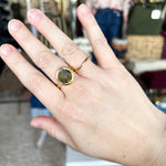 Easton Elle Labradorite Circle Ring-110 Jewelry & Hair-Easton Elle-July & June Women's Fashion Boutique Located in San Antonio, Texas