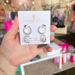 Natalie Wood - Radiant Huggie Earrings in Silver-110 Jewelry & Hair-Natalie Wood-July & June Women's Fashion Boutique Located in San Antonio, Texas